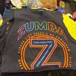Zumba Fitness Tank Top - Black with Multicolor Graphics